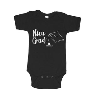 NICU Grad Black Bodysuit/ Preemie Baby Boy/ NICU Baby