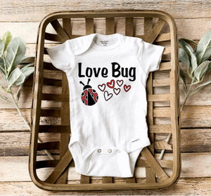 Lady Bug Onesie®/ Valentine's Baby Onesie®