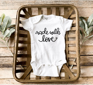 Made With Love Onesie®/ Valentine's Baby Onesie®