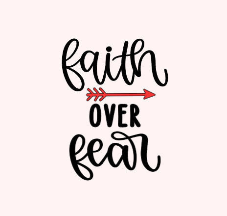 Faith Over Fear Decal/ Christian Decal/ Religious Decal