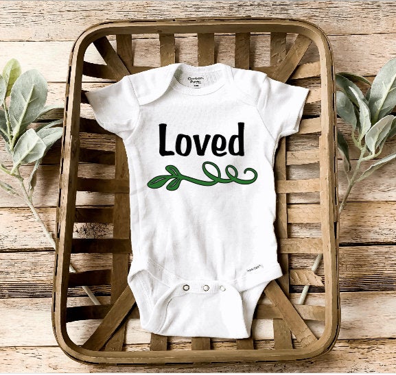 Plant baby Onesie /Loved Baby/Plant Baby girl/baby shower gift/ Plant Baby love/Preemie Baby Clothes