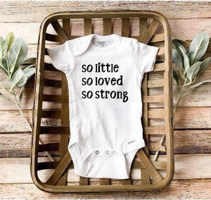 So little So strong/Strong Baby/ Preemie girl clothes/Preemie boy clothes/ Baby boy/Baby girl